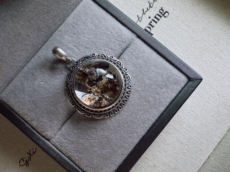 彩鐵礦水晶吊墜-大地的色彩詩篇 - 項鍊 - 水晶 