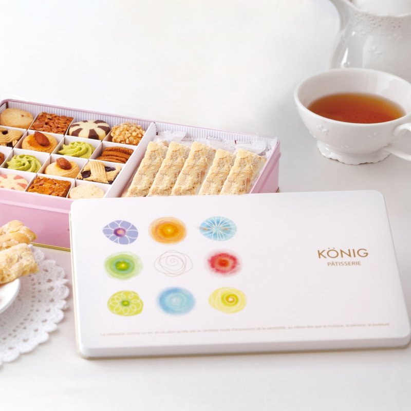 [Jinge Food] Chanson Cookie Almond Pie Gift Box (Very Popular Souvenir) - Handmade Cookies - Other Materials Multicolor