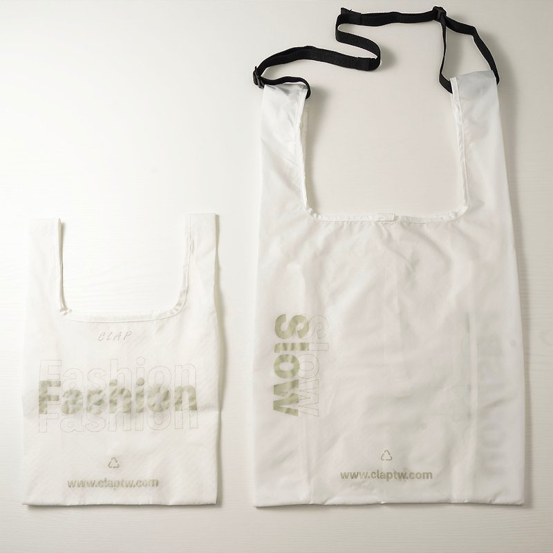 尼龍 手袋/手提袋 白色 - twins | 時尚環保袋組 | CLAP