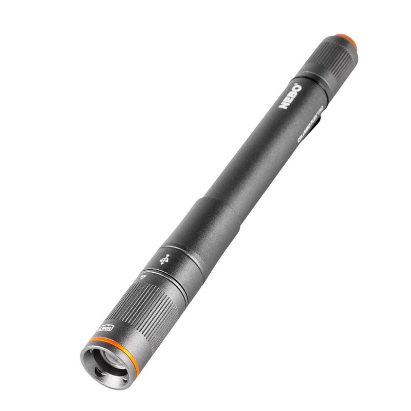 【NEBO】哥倫布 隨身手電筒-USB充電 250流明 IP67 - 露營用品 - 其他金屬 黑色