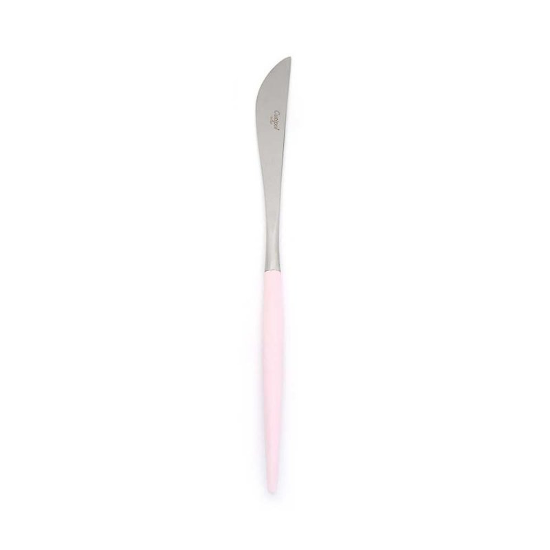 葡萄牙Cutipol GOA系列粉紅柄22cm主餐刀 - 刀/叉/湯匙/餐具組 - 不鏽鋼 粉紅色