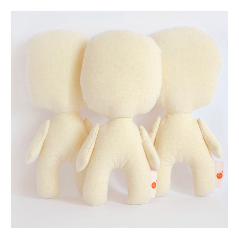 DIY doll to paint - Paint your own doll - Little doll - Perfect gift - Christmas - 編織/刺繡/羊毛氈/縫紉 - 棉．麻 多色