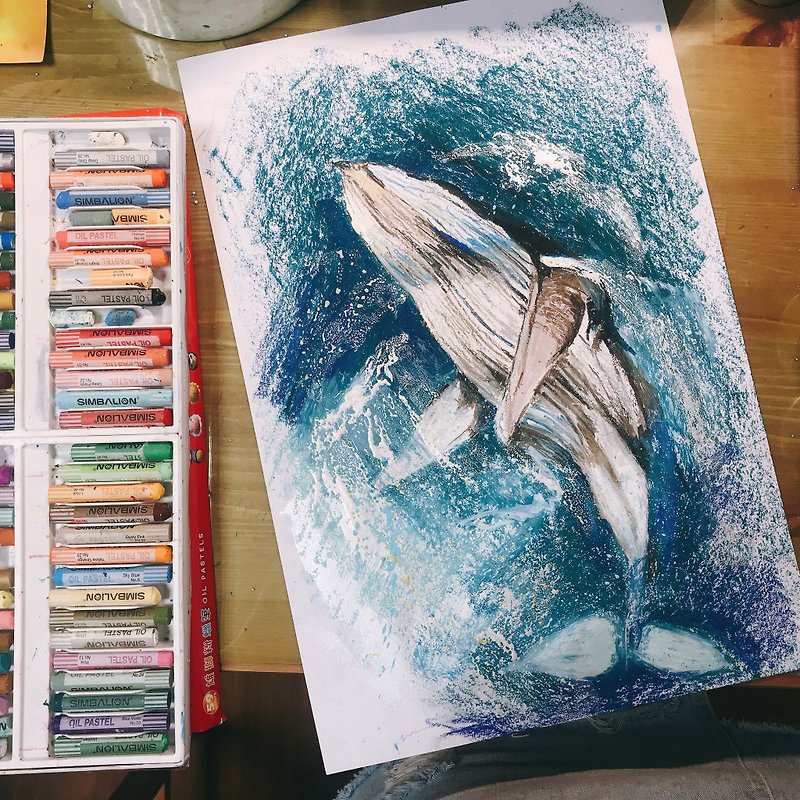 Tumbling whale - โปสเตอร์ - กระดาษ 