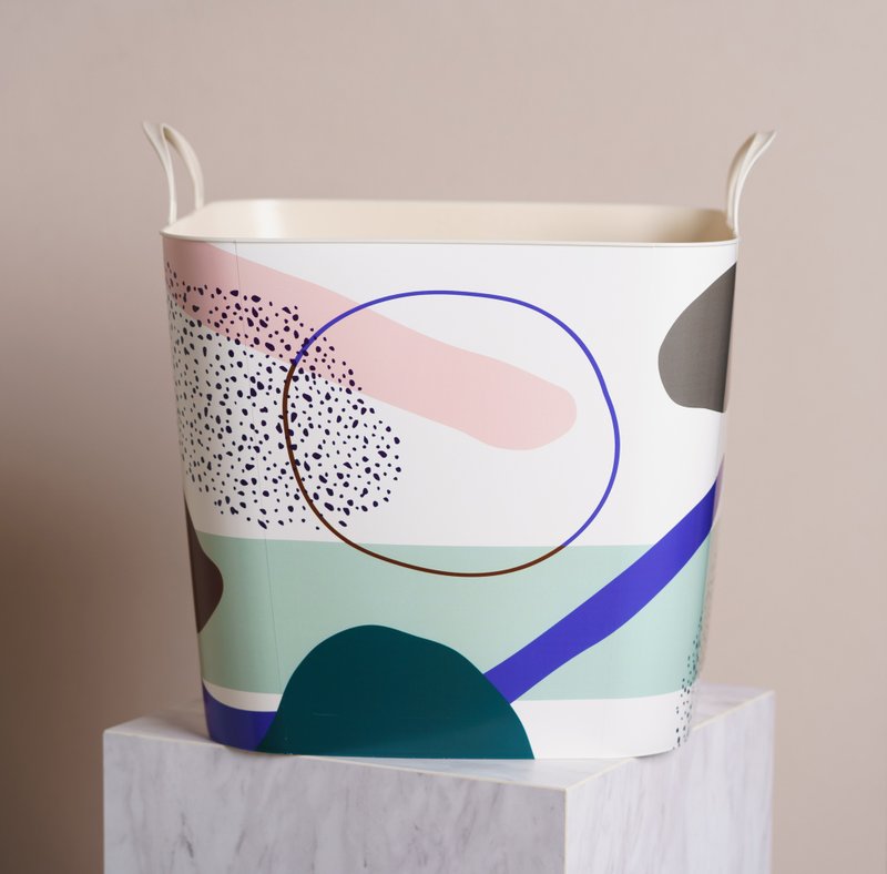 日本 Stacksto X TRICOTÉ 聯名收納籃 (寶石) - 收納箱/收納用品 - 塑膠 多色