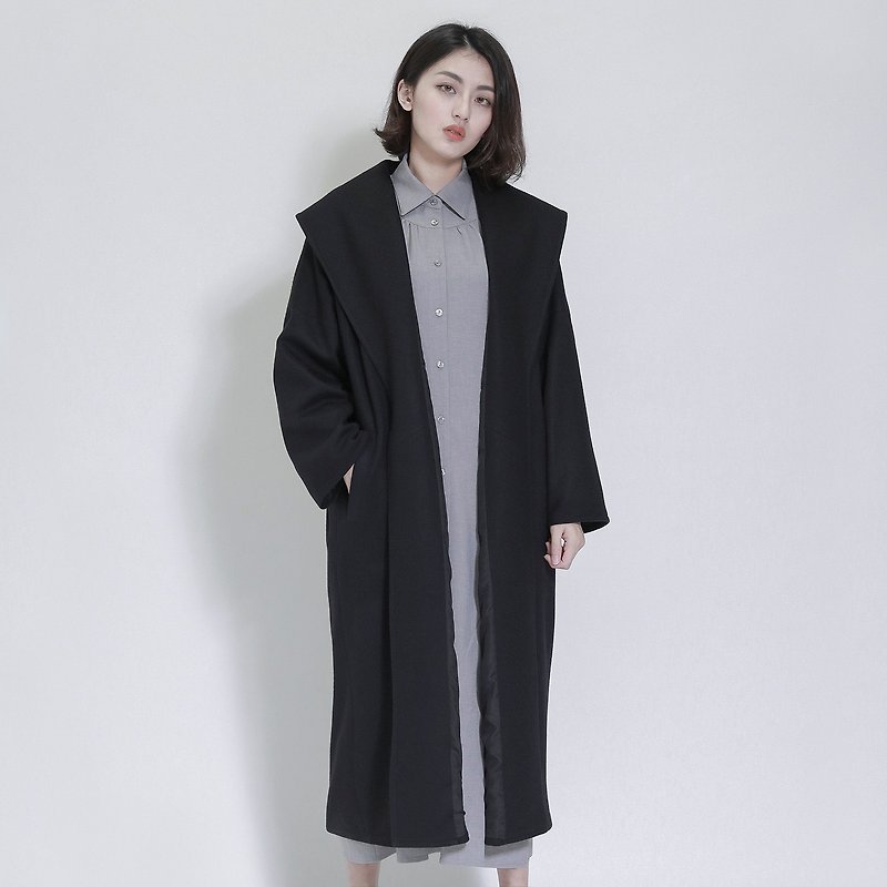 Bay Bay Wool Coat _7AF309_Black - Women's Casual & Functional Jackets - Wool Black