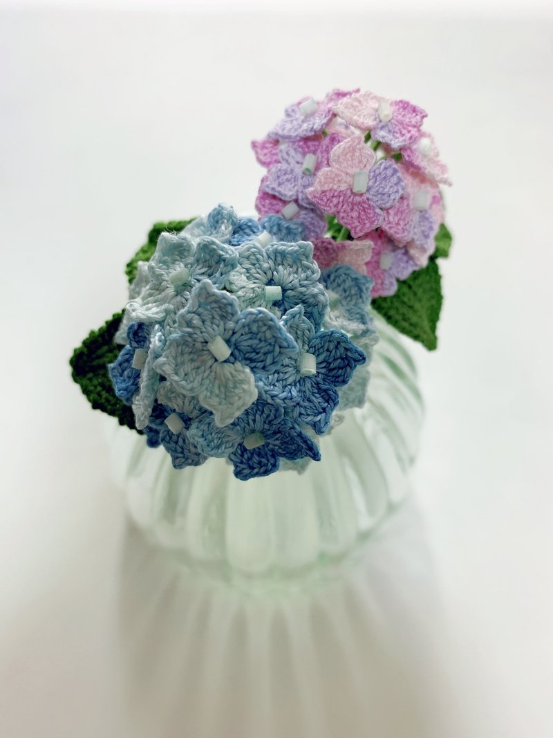 Hydrangea Crochet Long Pin - เข็มกลัด - งานปัก หลากหลายสี