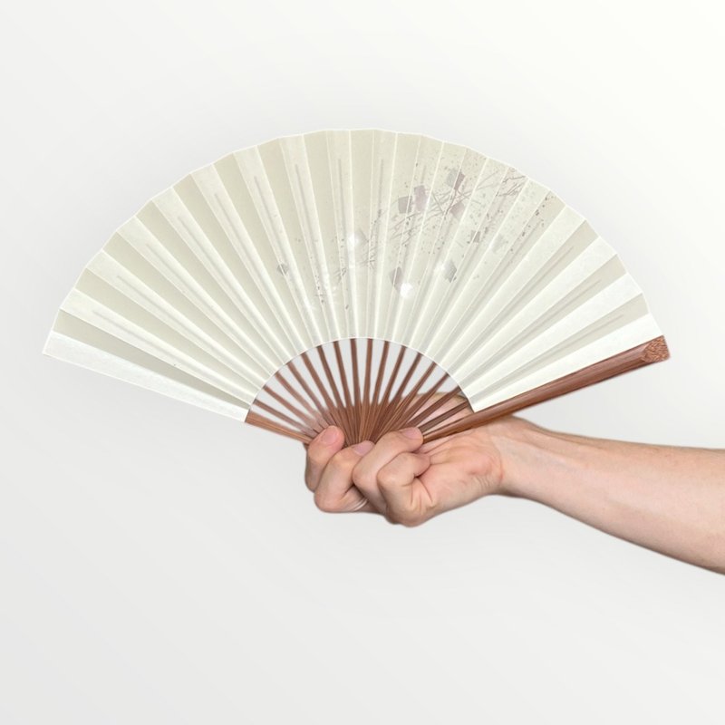 京扇子　箔図 image3 白 - 其他 - 紙 白色
