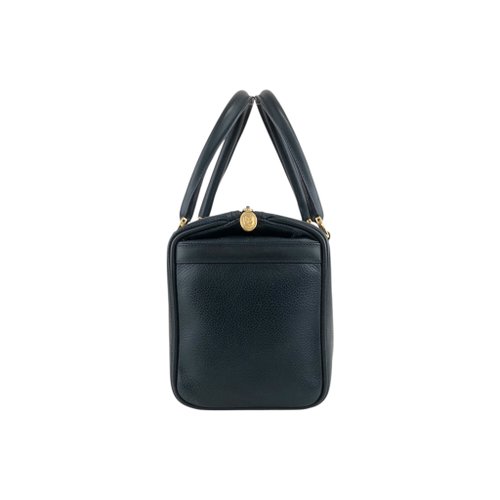 日本直送 名牌中古包 】GUCCI グッチ ボストンバッグ ネイビー レザー