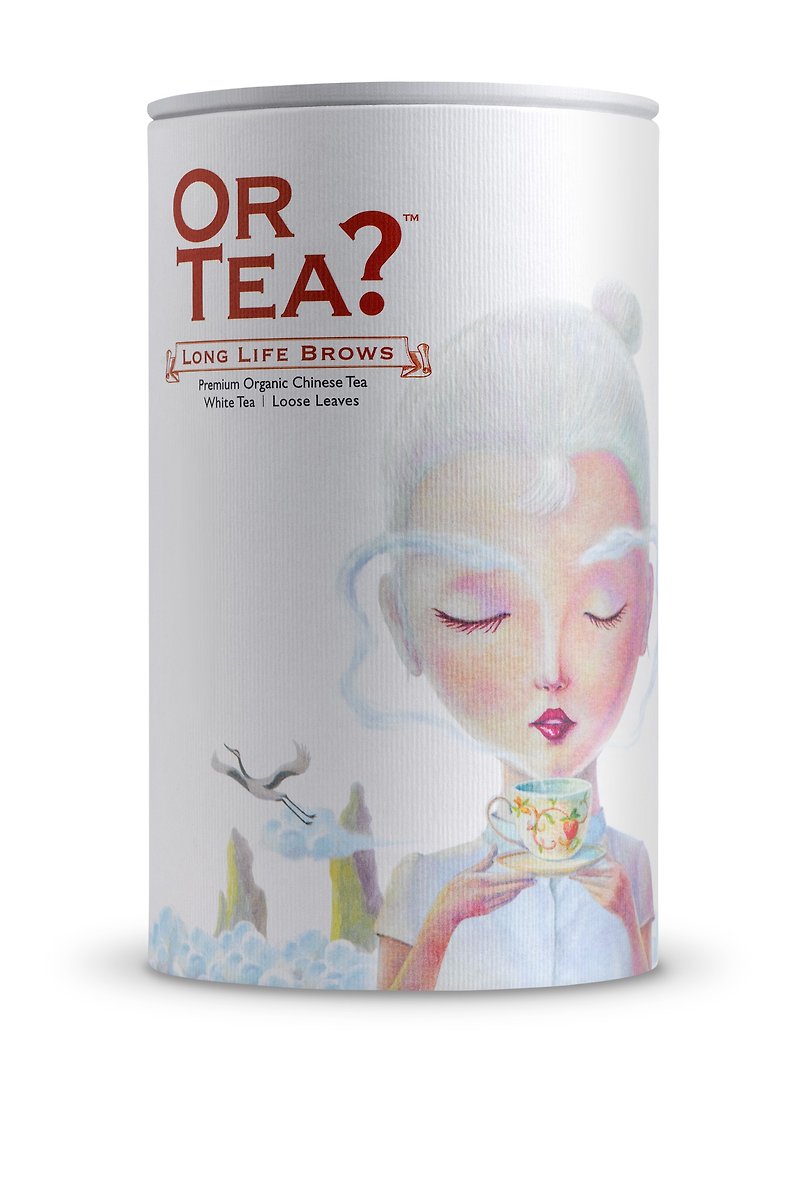 OR TEA？ - ロングライフ眉紙キャニスター - お茶 - 紙 ホワイト