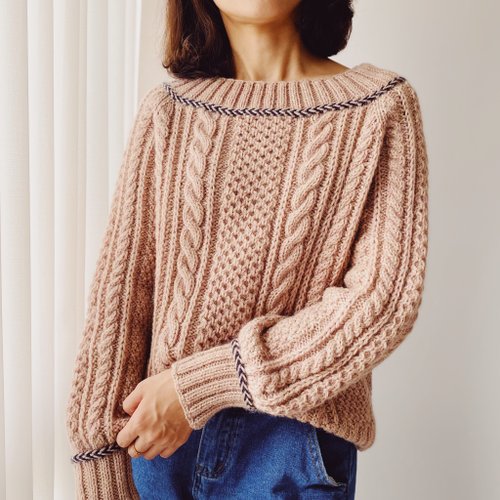Irene's Knitting Design Cavo麻花毛衣 編織說明書 電子檔