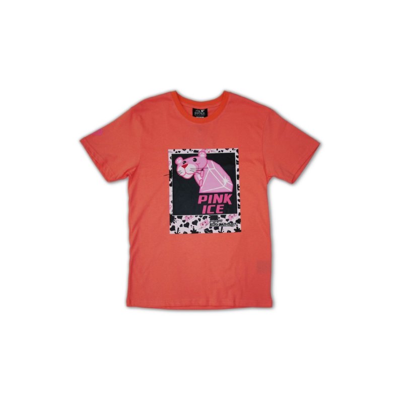 Hate Monday'' X PINK PANTHER - TEE短袖上衣(PPHM-T01) - Unisex Hoodies & T-Shirts - Cotton & Hemp Pink