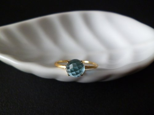 jewelry MARINA ブルートパーズ vermeil ring candy 指輪 サイズ変更可