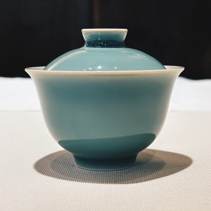 自慢監製 不言美器 青瓷 風鈴 蓋杯 - 茶壺/茶杯/茶具 - 瓷 