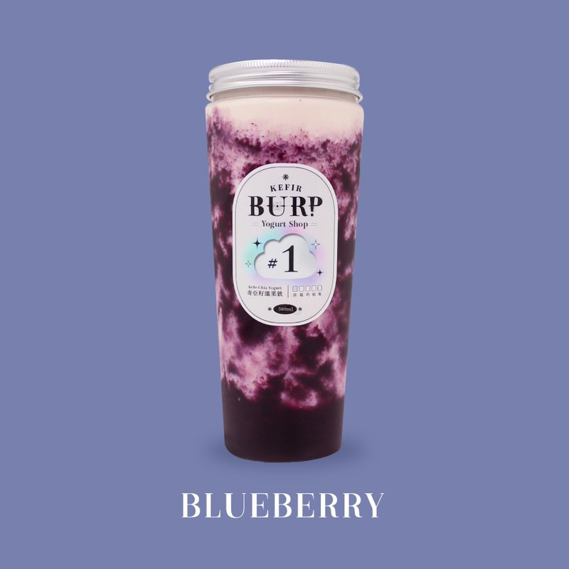 【 Kefir克菲爾 】奇亞籽鮮果厚優格奶昔列 搖搖杯500ml - 優格/優酪乳 - 其他材質 白色