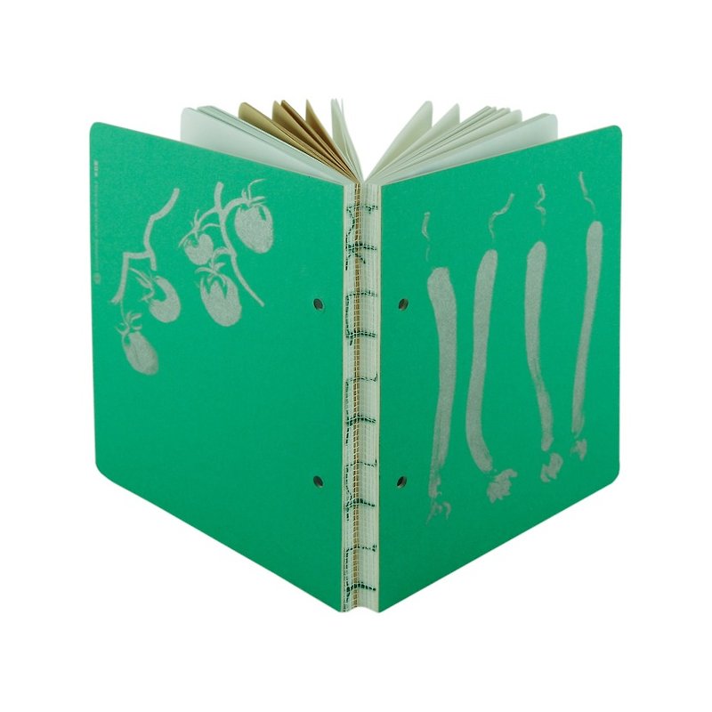 MOGU / Notebook / Drawing / Fresh Branches - สมุดบันทึก/สมุดปฏิทิน - กระดาษ สีเขียว