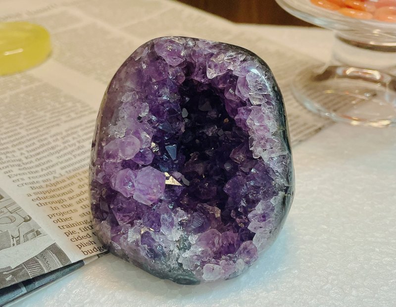 能量擺件 烏拉圭天然紫晶 消磁 淨化 財富 貴人 紫晶鎮 - 擺飾/家飾品 - 水晶 紫色