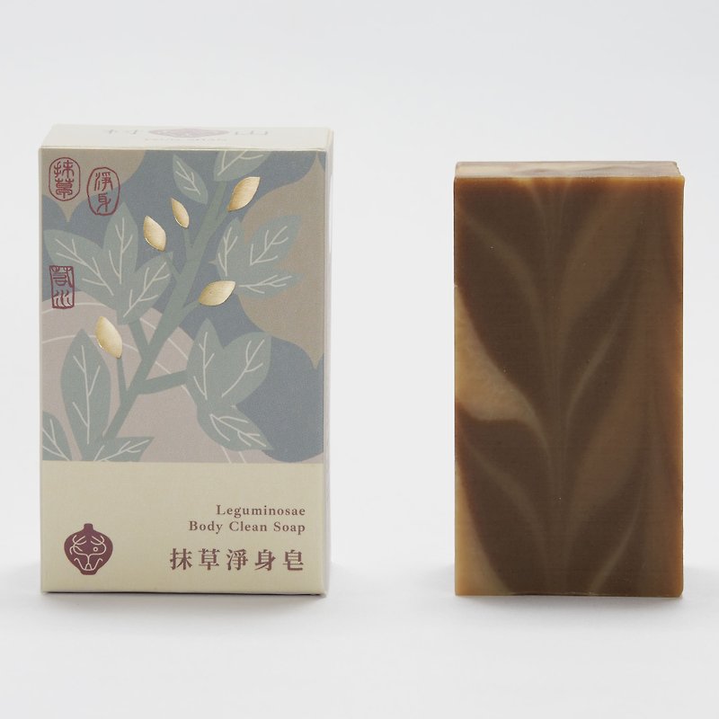 Herbal Chinese Herbal Body Soap/Pingan Soap/Chinese Herbal Cold-made Handmade Soap/No Essential Oil Fragrance - Soap - Other Materials Khaki