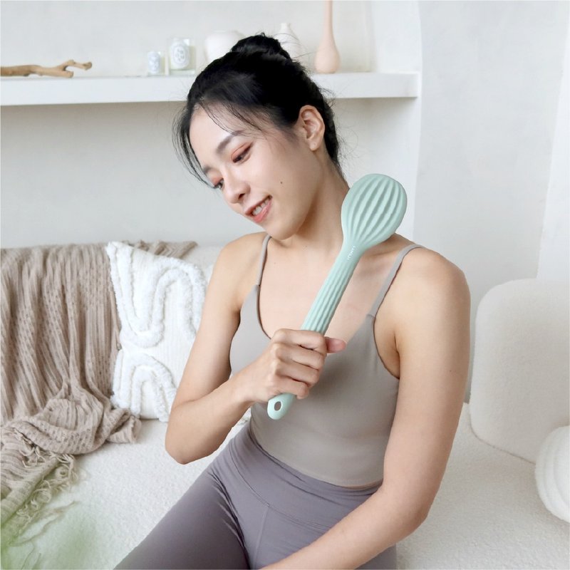 居家拍痧棒【經絡養生拍痧棒】日常舒壓 清除沉積壓力 - 運動/健身器材 - 矽膠 綠色