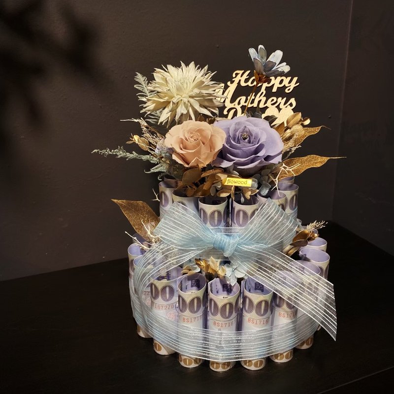 money cake immortality flower thousand dollar bill - ช่อดอกไม้แห้ง - พืช/ดอกไม้ หลากหลายสี