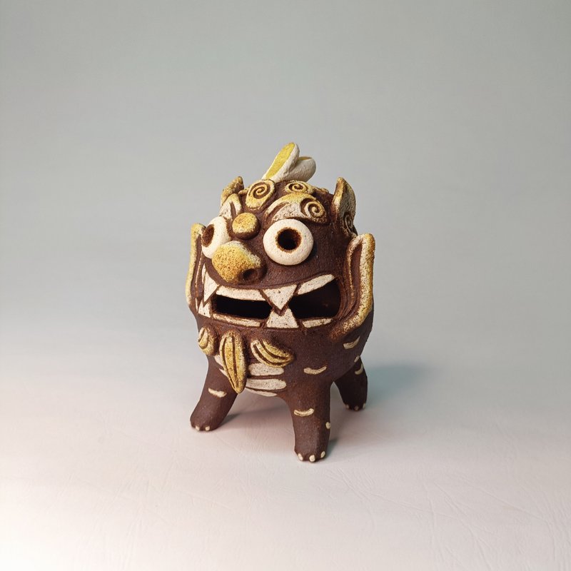 四古吉兆獣-魯端/陶芸/オリジナル - 置物 - 陶器 