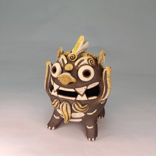 野萩藝術坊 上古四祥獸-甪端/陶藝品/原創