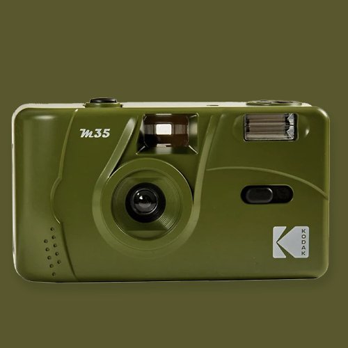 Kodak 柯達底片相機旗艦店 預購【Kodak 柯達】底片相機 M35 Olive Green 橄欖綠