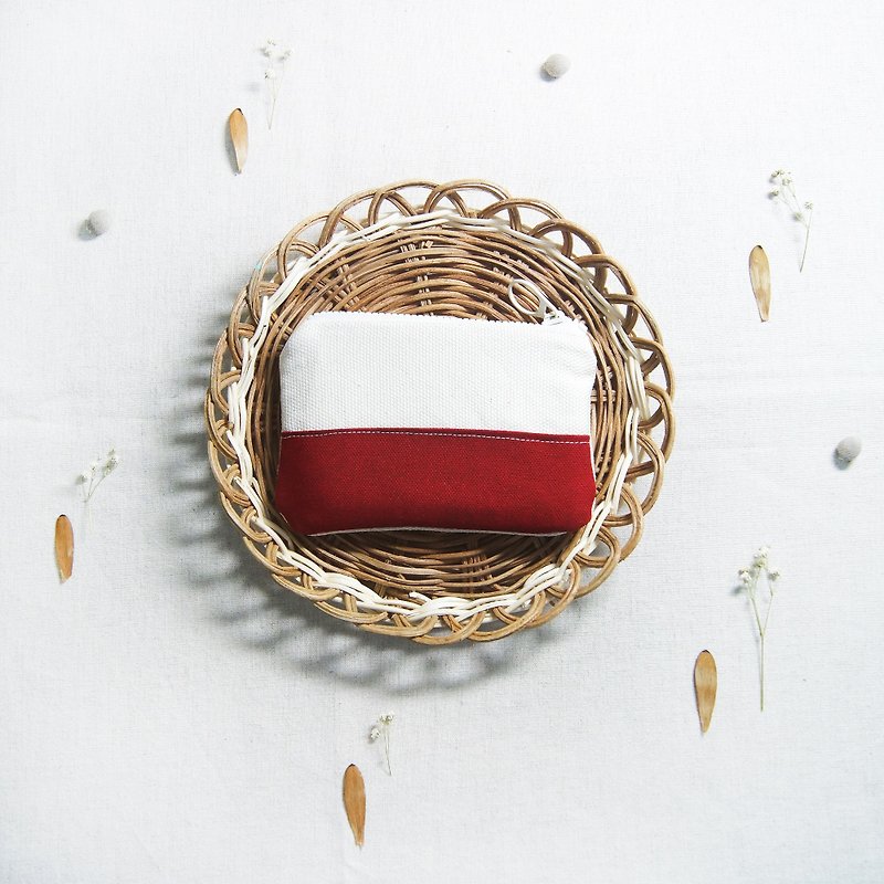 Spot small fresh coin purse - berry red