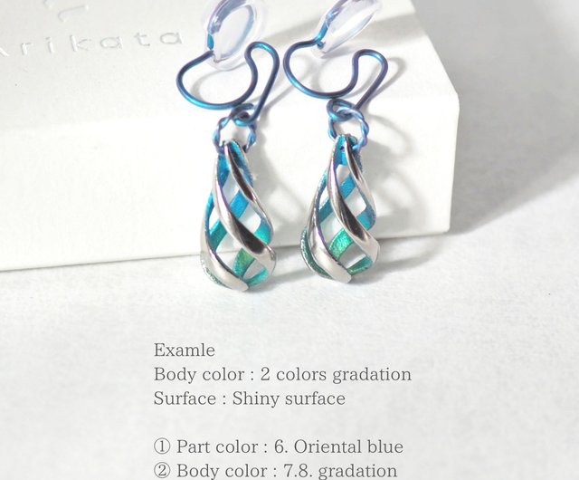 Titanium clip store on earrings