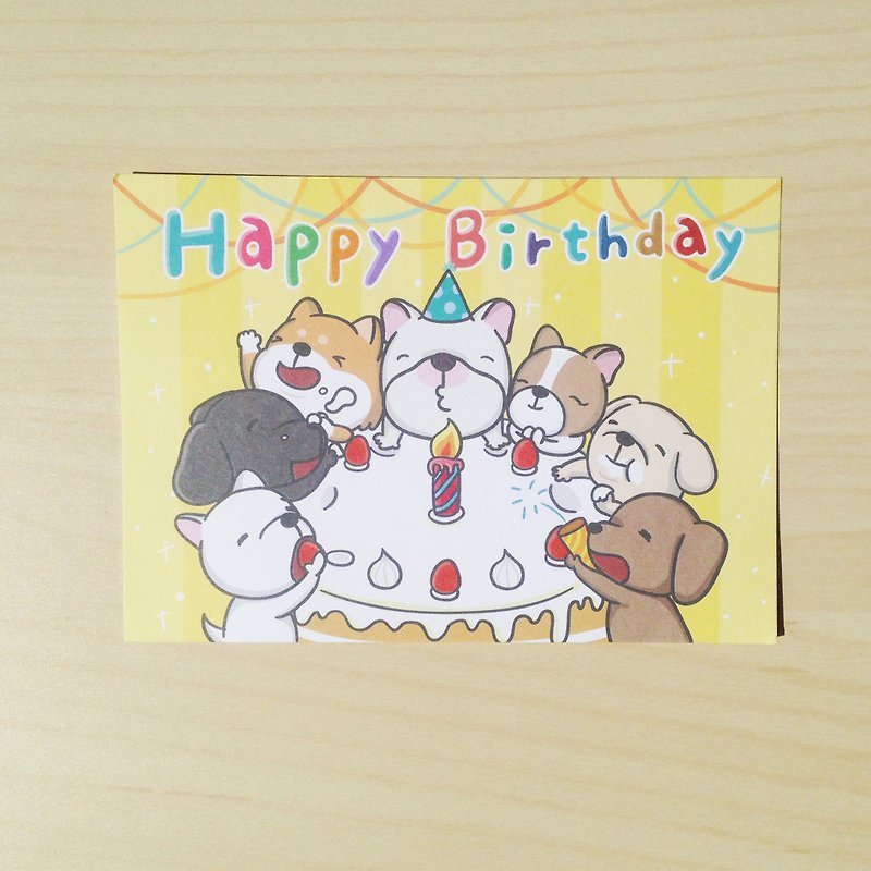 Happy Birthday Postcard - การ์ด/โปสการ์ด - กระดาษ ขาว