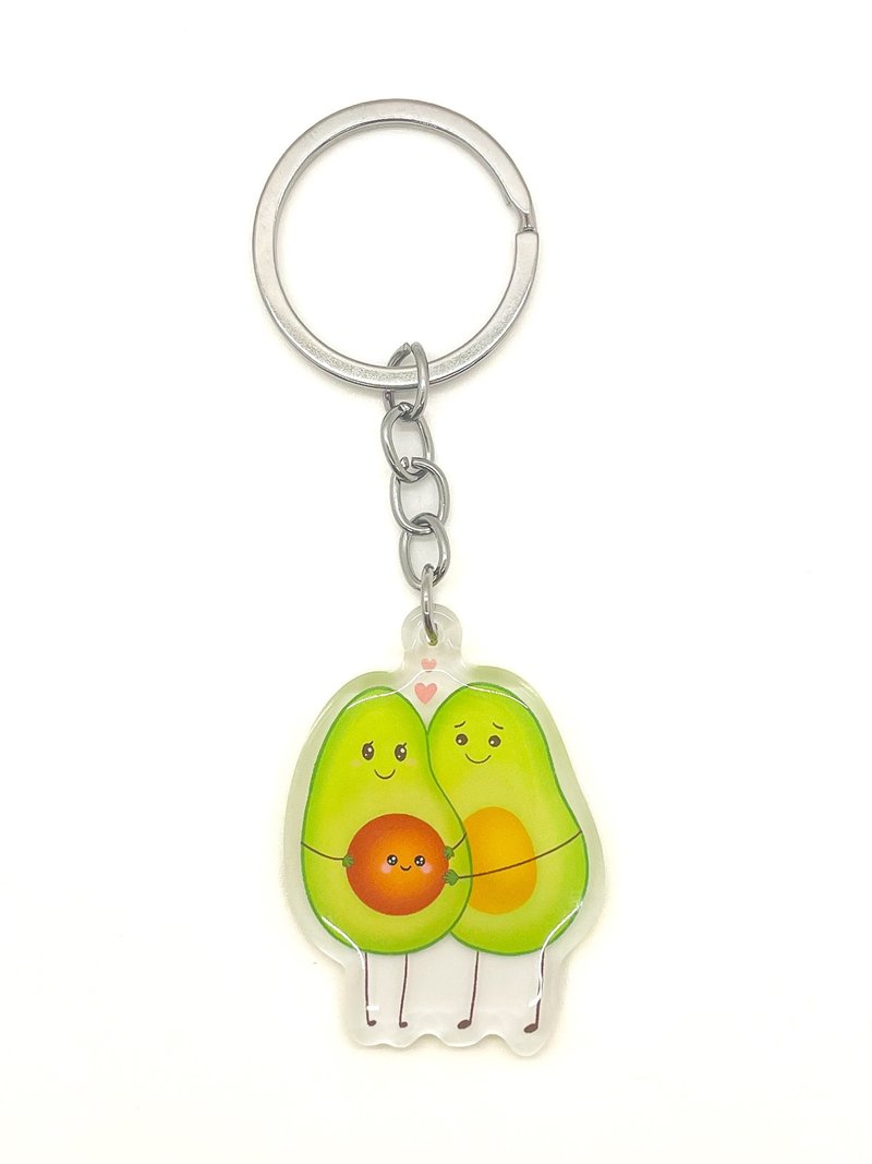 Cute Avocado Keychain for Expecting Parents, Whimsical Avocado Charm - Keychains - Acrylic 