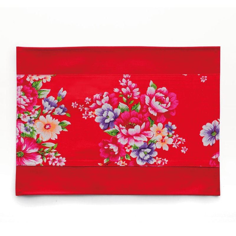 Hakka Vintage Floral Cloth Placemat Type B - ผ้ารองโต๊ะ/ของตกแต่ง - ผ้าฝ้าย/ผ้าลินิน หลากหลายสี