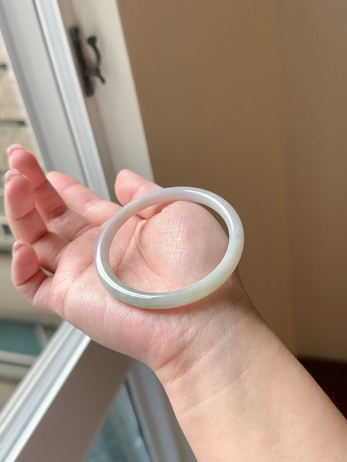 老坑春彩 (パープル、グリーン) ピアオヤングリーン55.3|天然