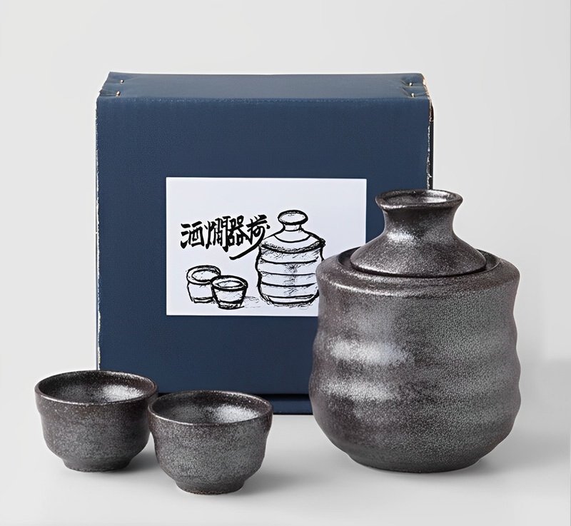 [Christmas Gift Box] Warm and cold wine dualpurpose sake set (smallone combination)/sake glass