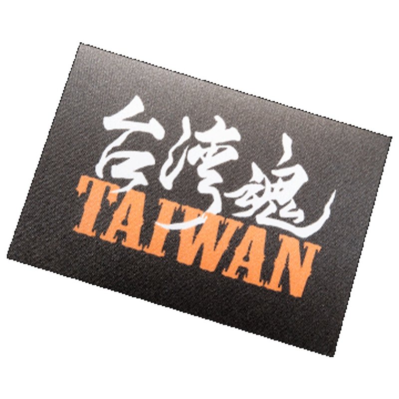 Taiwan soul cloth sticker - black background - Stickers - Other Materials 