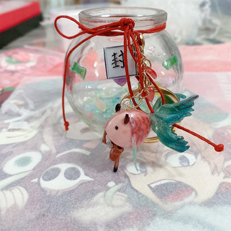 手工自制地縛少年花子君八尋寧寧魚形態魚缸掛件可愛擺件生日禮物 - 裝飾/擺設  - 塑膠 