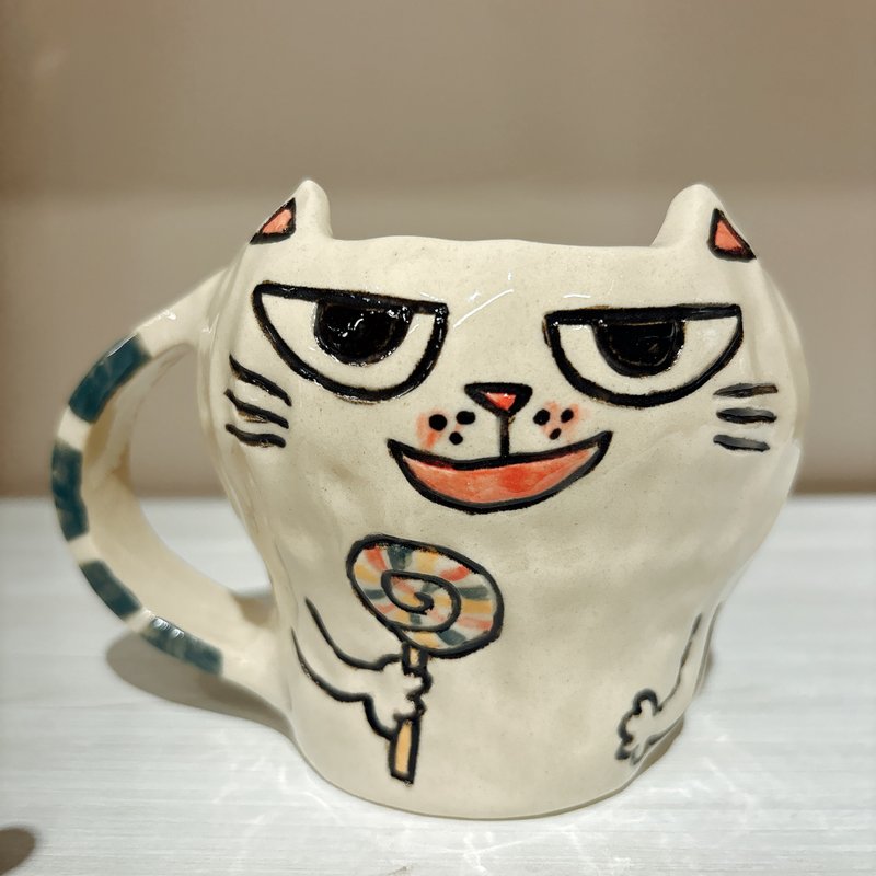 Cat cup - แก้ว - ดินเผา 