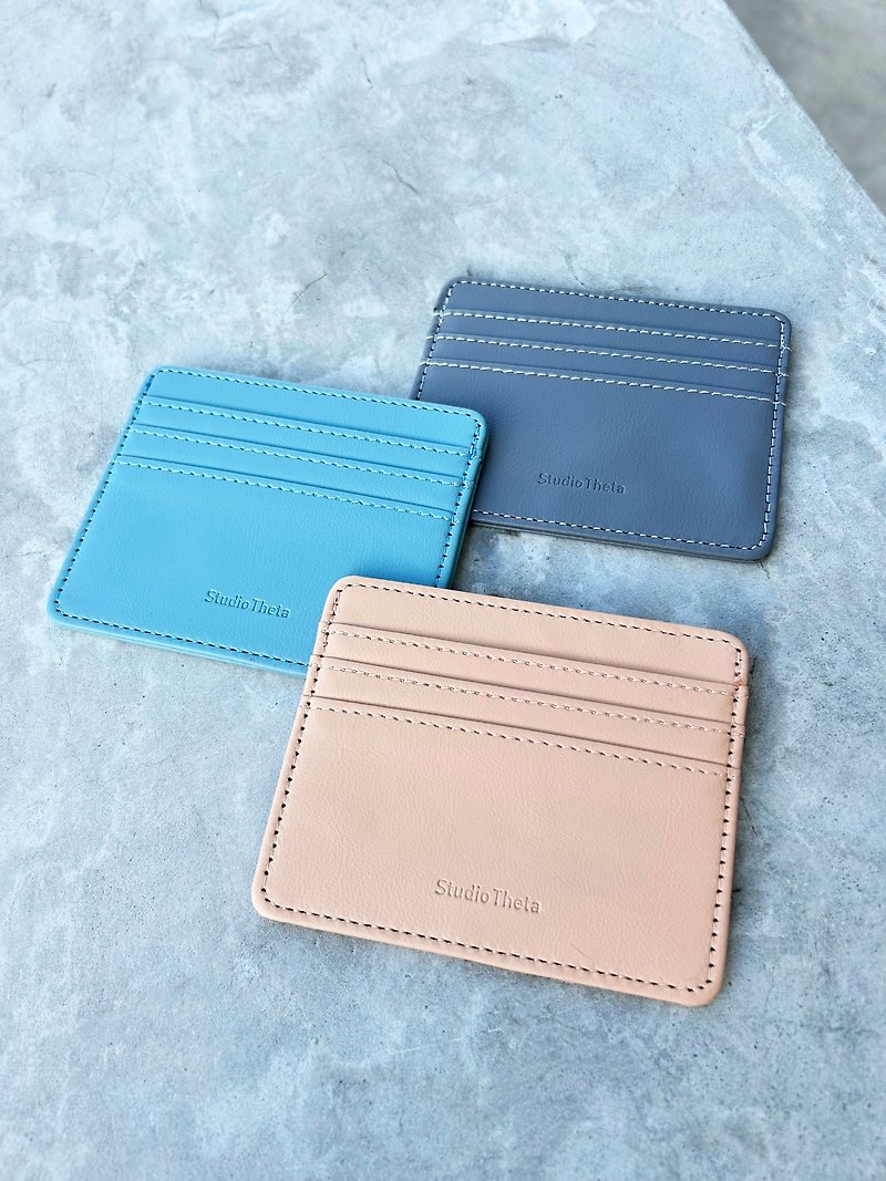 3-layer Card Holder - ID & Badge Holders - Faux Leather 
