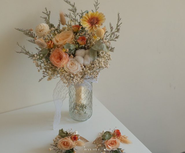 Dried Flower/Eternal Flower Bouquet-Ocean Whisper - Shop timeflower Dried  Flowers & Bouquets - Pinkoi