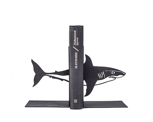 Design Atelier Article Metal Bookends Shark // FREE SHIPPING WORLDWIDE //