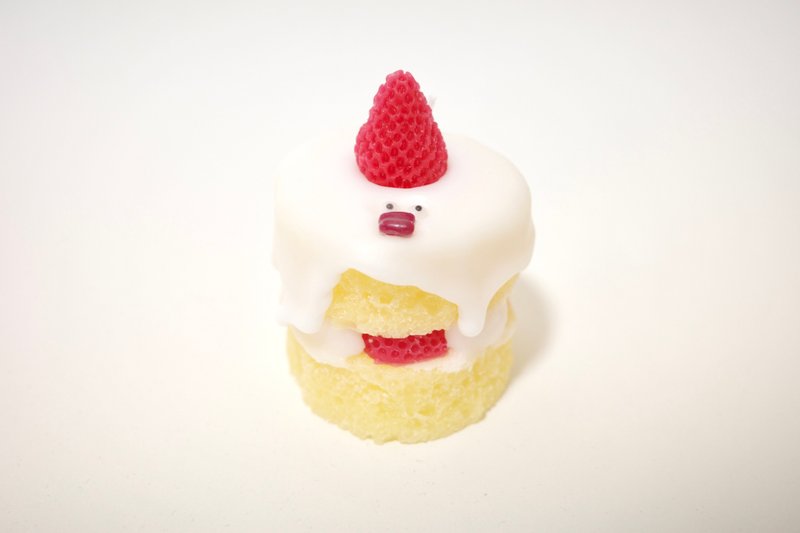 sponge cake - Candles & Candle Holders - Wax White