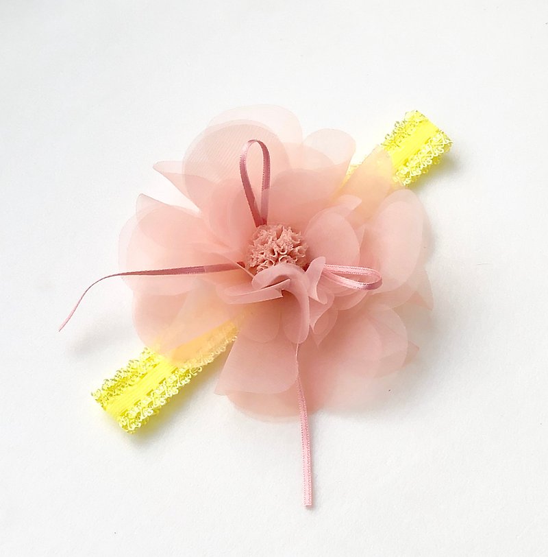 Summer-Yarn Flower-Baby Hairband