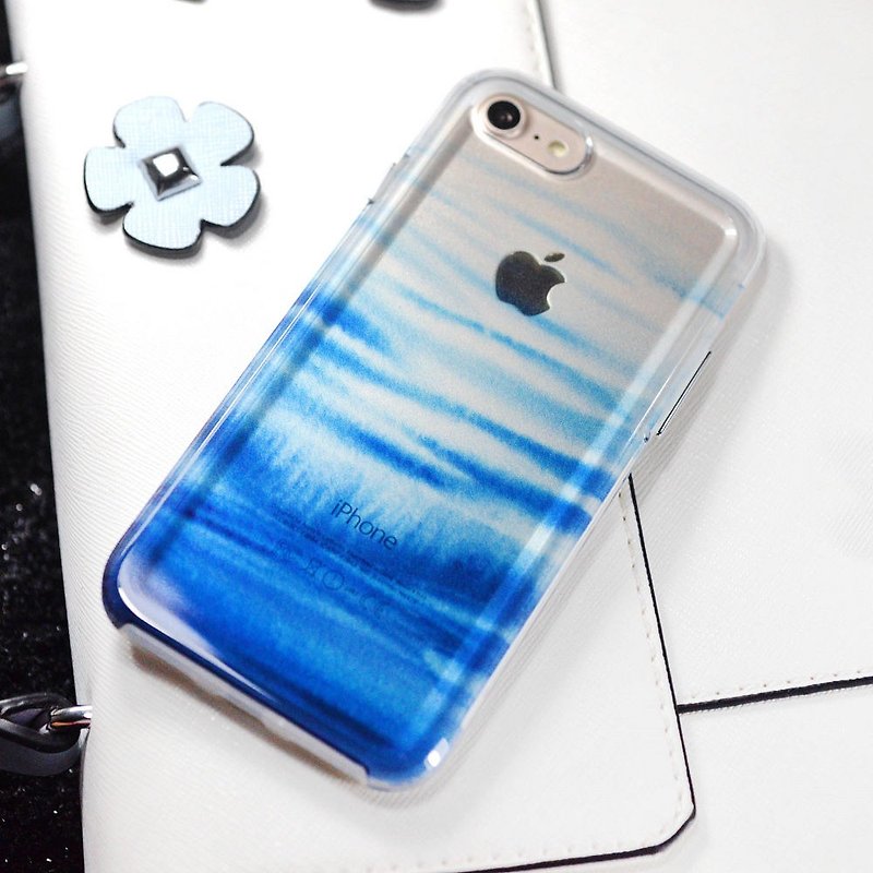 Mobile phone case [Aftermath] iPhone SE mobile phone case - Phone Cases - Plastic Blue