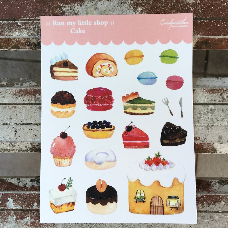 Dessert House Cutout Sticker / Kay Ruo Illustrator - Stickers - Paper 