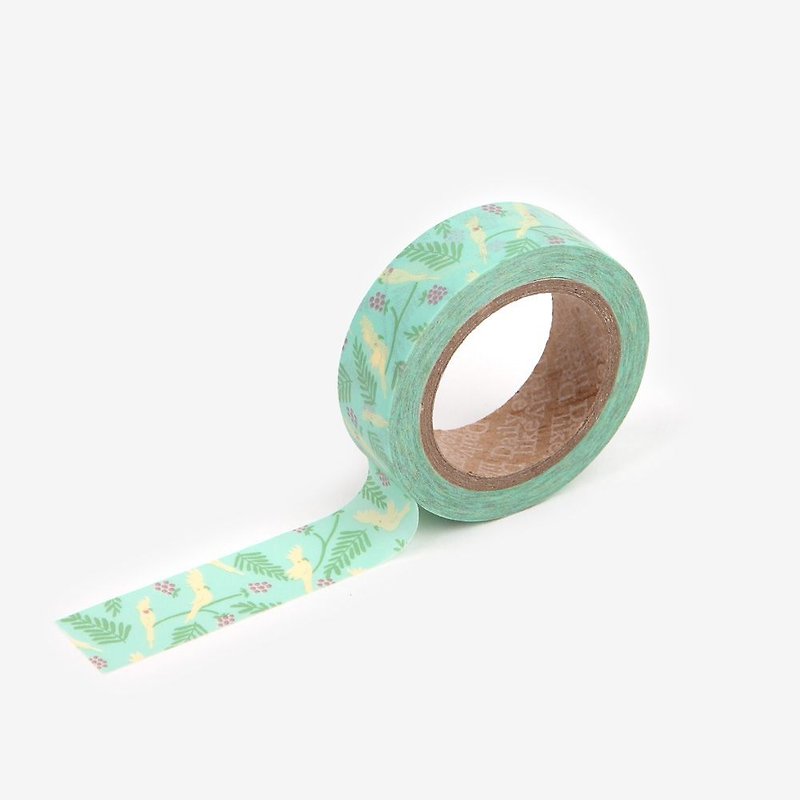 Dailylike single roll of paper tape -54 Sunbird, E2D29533 - Washi Tape - Paper Green