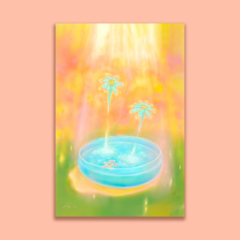 The breath of spring - hanging paintings/paintings/paintings/decorative paintings/flowers/plants/light/grass/sky/fantasy/healing - โปสเตอร์ - วัสดุอื่นๆ หลากหลายสี