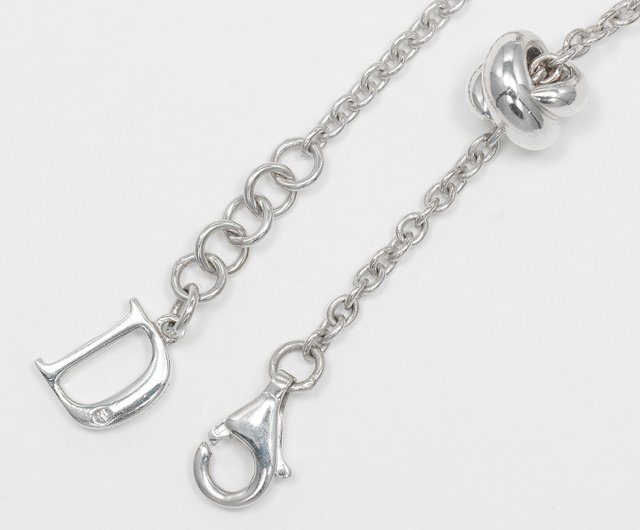 DAMIANI ダミアーニ 革ヒモ シルバー 925 ダイヤ1P ブレスレット DAMIANI ダミアーニ 革ヒモ シルバー 925 ダイヤ1P ブレスレット