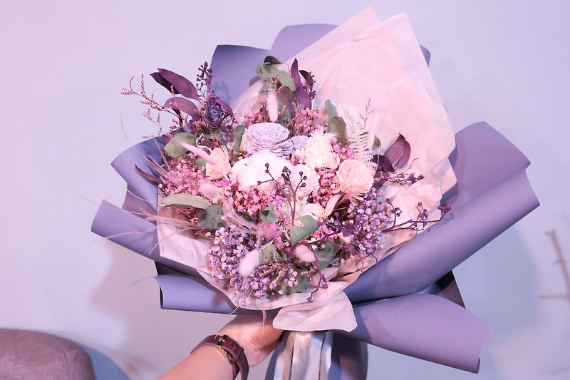 ▫One Flower▫ Korean Bouquet glitter purple - Items for Display - Plants & Flowers Purple