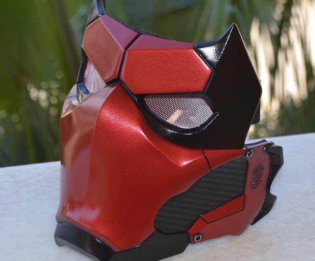 Red Ronin Mask Full Face, Red Hood Mask, Cyberpunk Mask, Halloween Mask,  Samurai - Shop MaskCraftPskov Face Masks - Pinkoi
