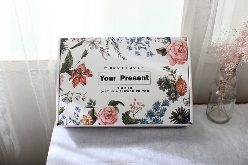 Valentine's Day plus Nega co-branded dry flower gift box set for two colors - ช่อดอกไม้แห้ง - พืช/ดอกไม้ สึชมพู