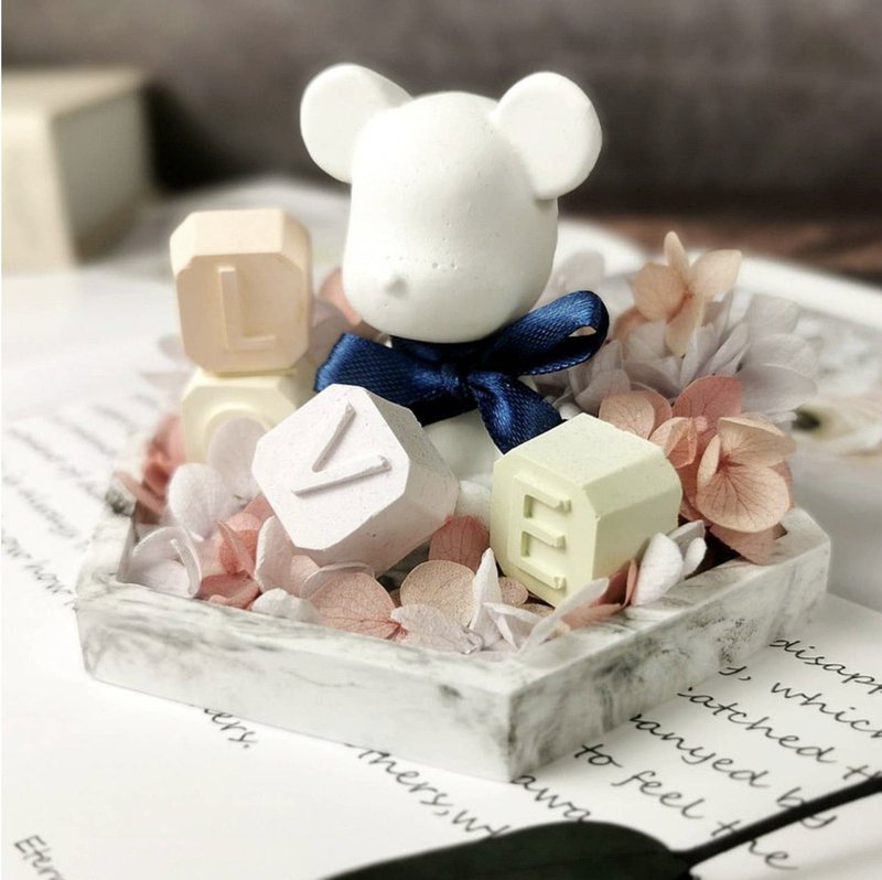 【線上】熊熊愛上妳擴香座 | 材料包 - 蠟燭/香氛/調香 - 其他材質 